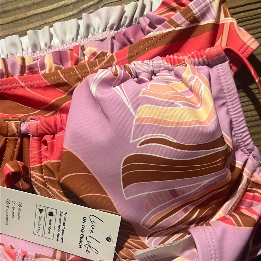 Cupshe New Swirl Bikini Set Large